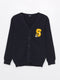 V Neck Embroidered Long Sleeve Boy Tricot Cardigan